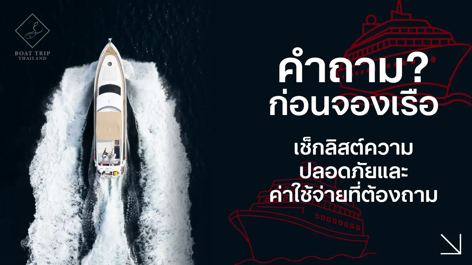 Questions to ask before booking a boat a checklist for safety and costs.