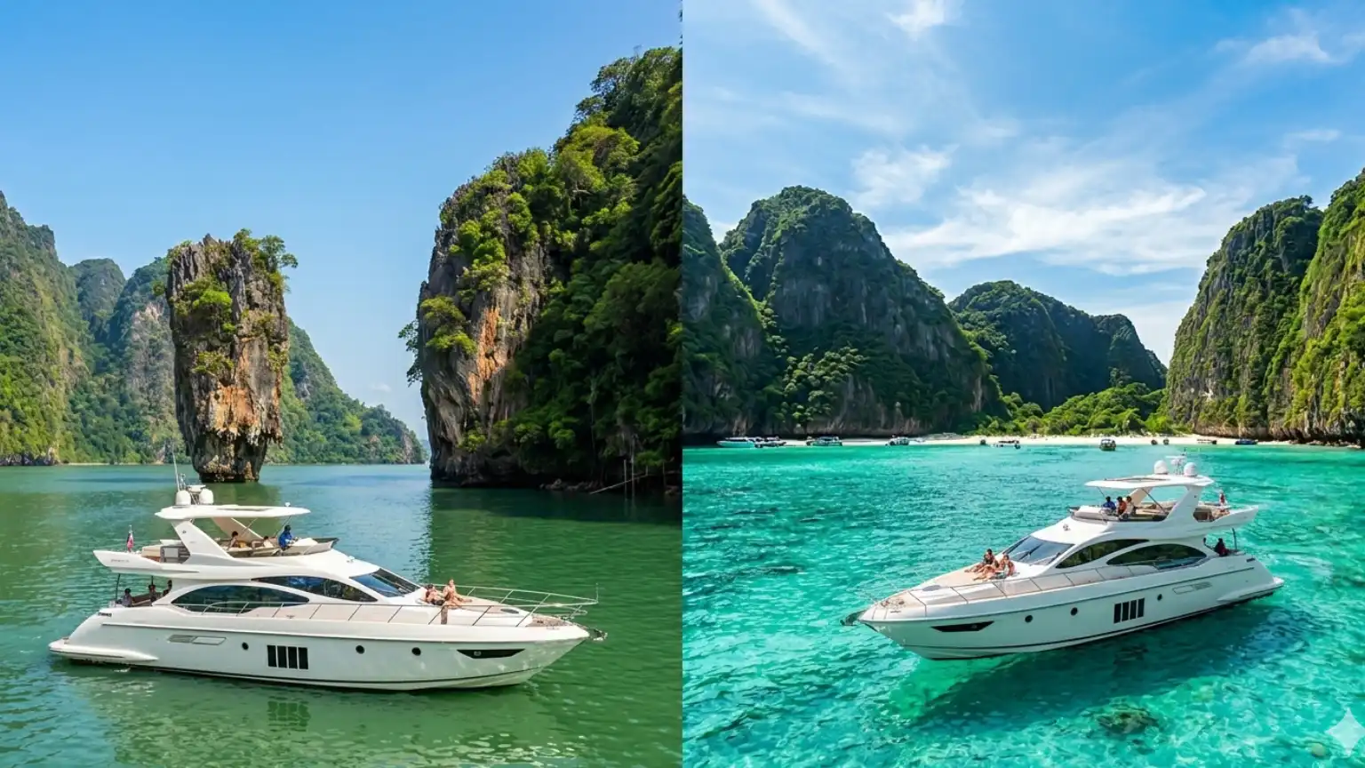 ล่องเรืออ่าวพังงา vs เกาะพีพี เลือกไปไหนดี? เปรียบเทียบให้ชัดก่อนจอง