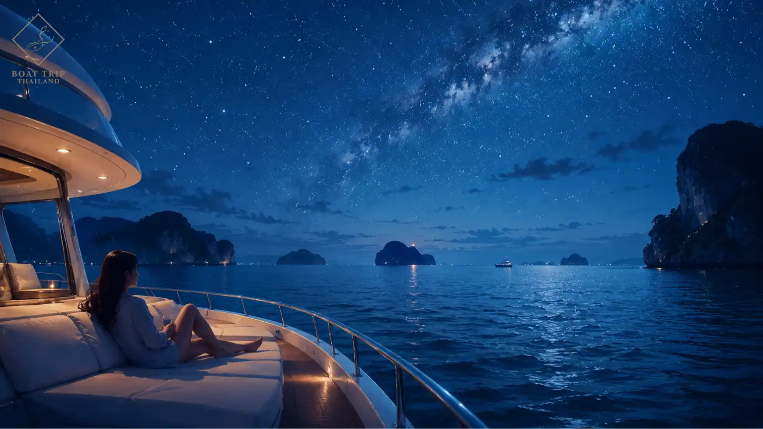 เช่าเรือภูเก็ตกลางคืน ดูดาวกลางทะเลอันดามัน