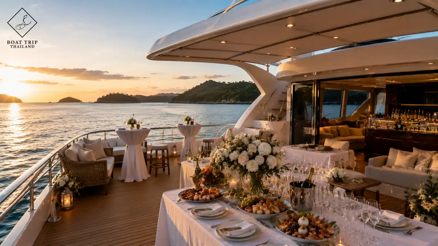 เช่าเรือยอร์ชภูเก็ตสำหรับงานเลี้ยง จัดงานบริษัทกลางทะเลสนุกกว่าห้องประชุม